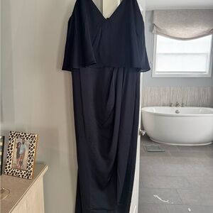 Elegant Navy Evening Dress